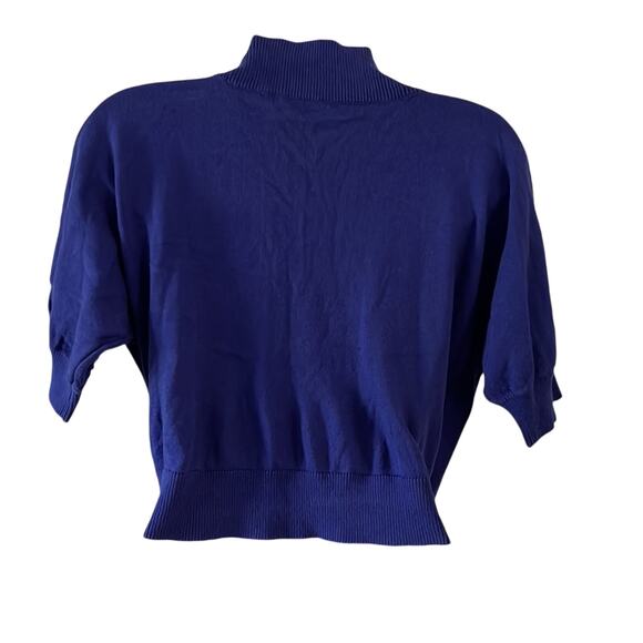 Athleta Size S Purple Cropped Cardigan Sweater Tie Front - Picture 3 of 9